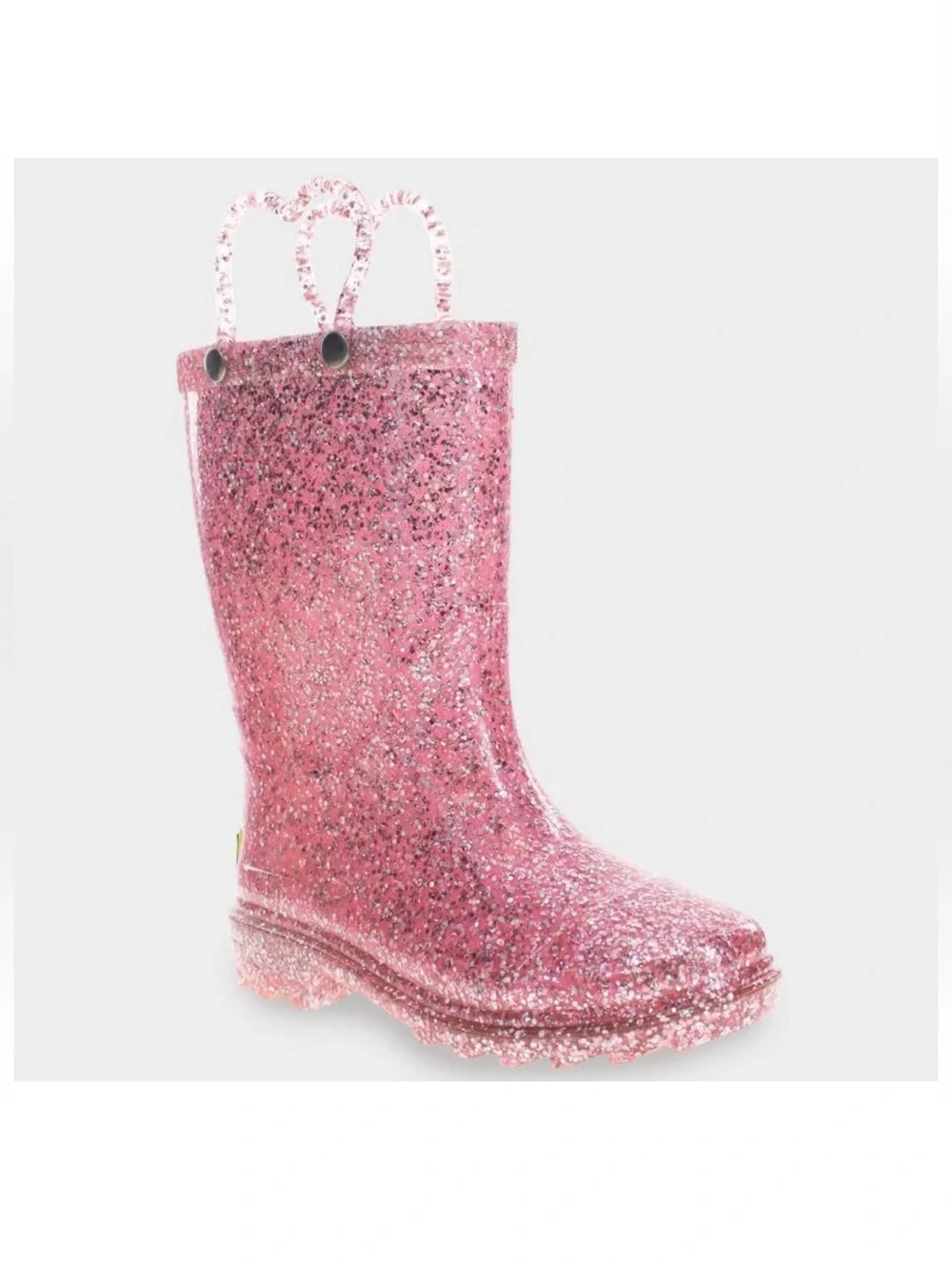 Western Chief Kids Pink Glitter Rain Boots 11c